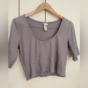 H&M Ribbed cropped top.